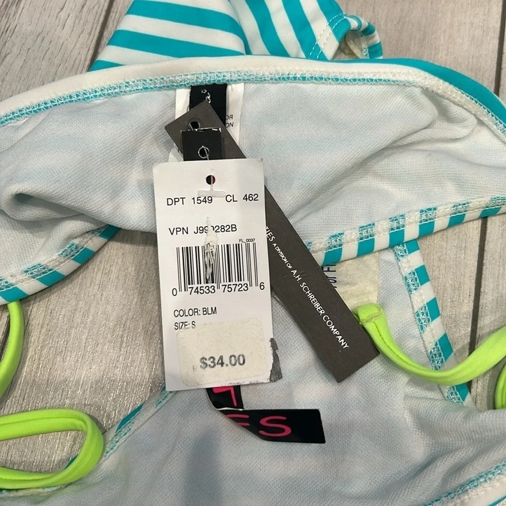 Ninety Nine striped swim bikini bottoms size small